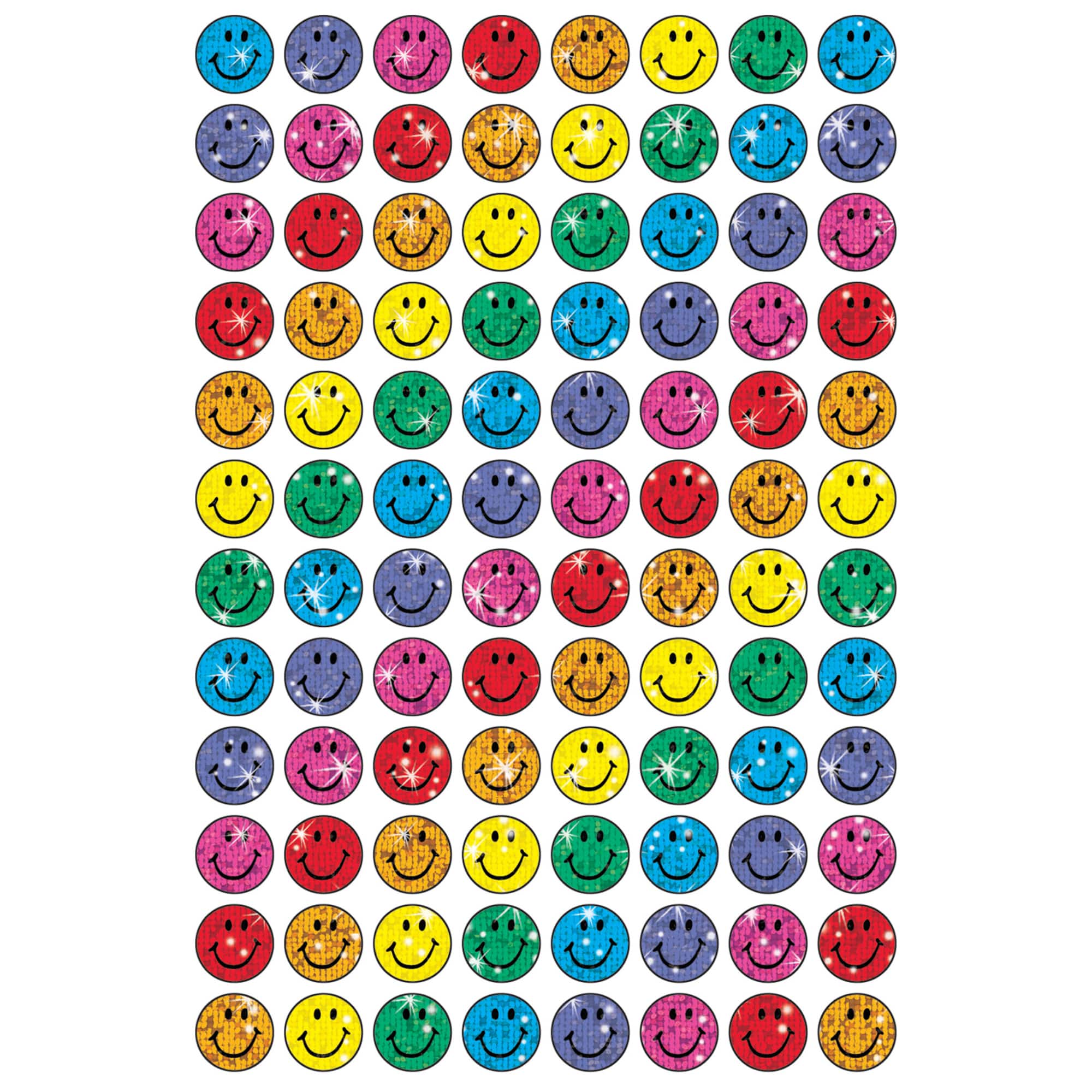 Trend Enterprises® Colorful Sparkle Smiles SuperSpots® Stickers
